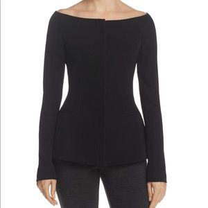 🛍 Theory Crepe Off The Shoulder Jacket/Top